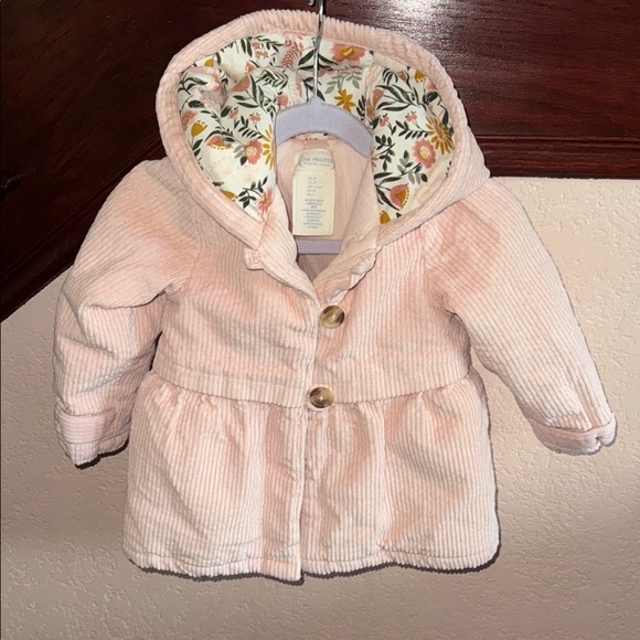 The Prairie Other - The Prairie By Rachel Ashwell Pink Corduroy Kids 2T Jacket with Floral Lining